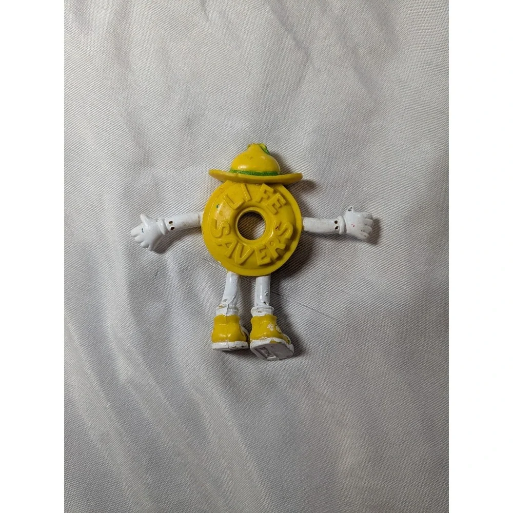 Vintage Lifesavers Yellow Laughin' Lemon Bendable Figurine